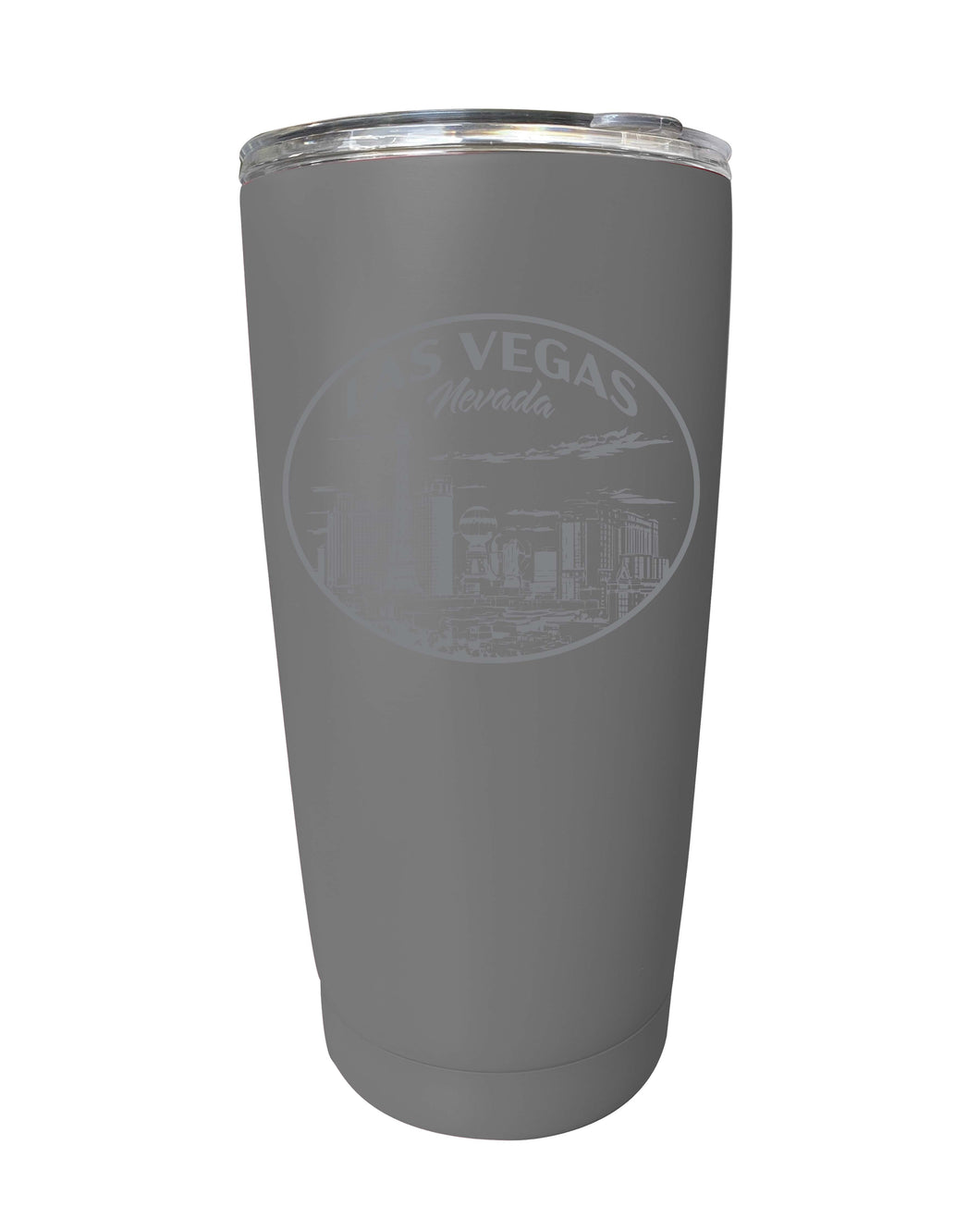 Las Vegas Nevada Souvenir 16 oz Engraved Stainless Steel Insulated Tumbler Gray 4-Pack
