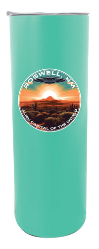 Roswell New Mexico Design A Souvenir 20 oz Insulated Stainless Steel Skinny Tumbler Seafoam 4-Pack