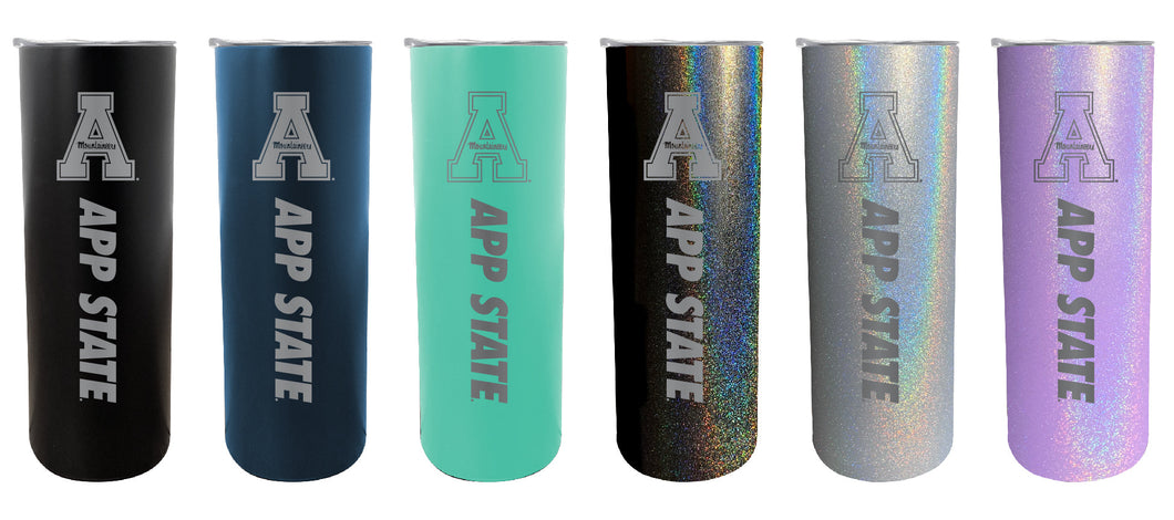 Appalachian State NCAA Laser-Engraved Tumbler - 16oz Stainless Steel Insulated Mug