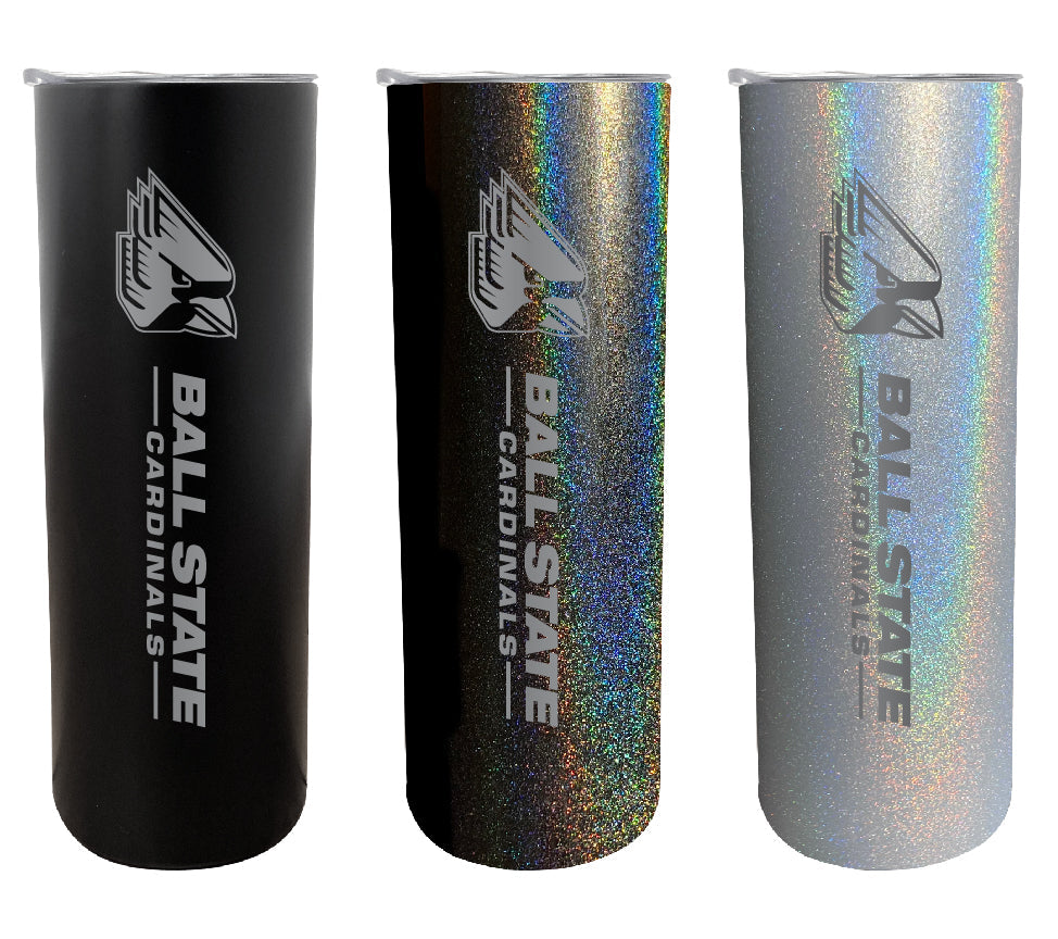 Ball State University NCAA Laser-Engraved Tumbler - 16oz Stainless Steel Insulated Mug