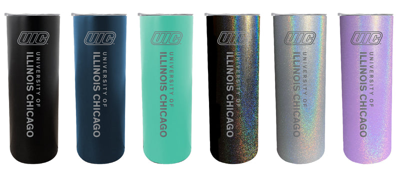 University of Illinois at Chicago NCAA Laser-Engraved Tumbler - 16oz Stainless Steel Insulated Mug