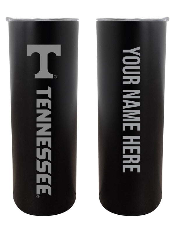 Tennessee Knoxville Customizable 20 oz Engraved Insulated Skinny Tumbler Officially Licensed Collegiate Product Black 