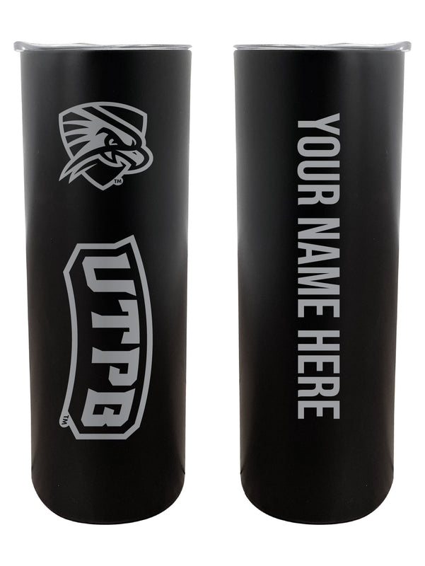 University of Texas of the Permian Basin Customizable 20 oz Engraved Insulated Skinny Tumbler Officially Licensed Collegiate Product Black 