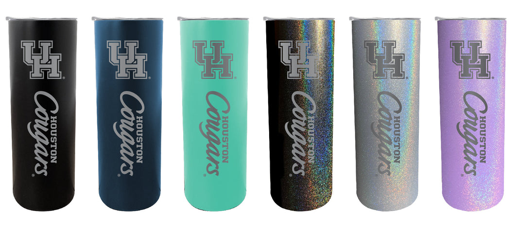 University of Houston NCAA Laser-Engraved Tumbler - 16oz Stainless Steel Insulated Mug