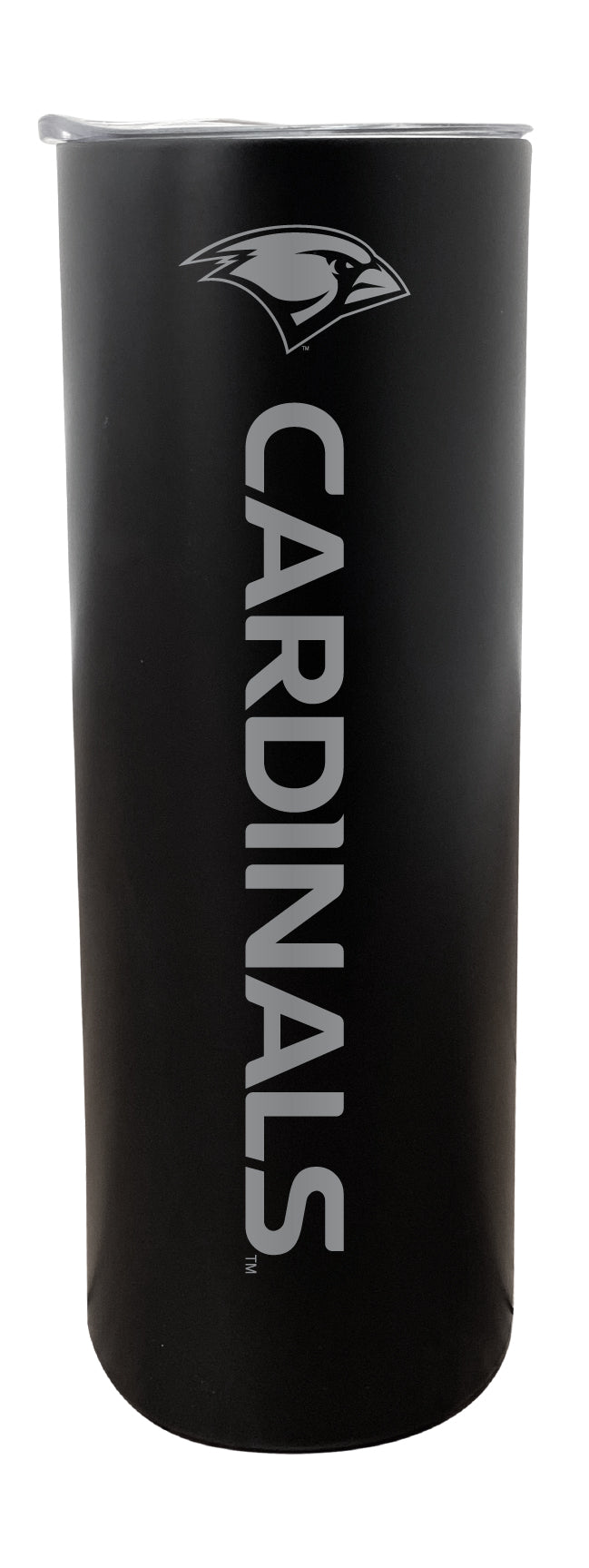 Incarnate Word Cardinals 20 oz Engraved Insulated Stainless Steel Skinny Tumbler Black Officially Licensed Collegiate Product 