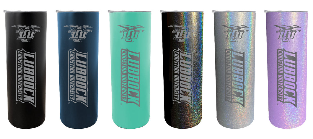 Lubbock Christian University Chaparral NCAA Laser-Engraved Tumbler - 16oz Stainless Steel Insulated Mug
