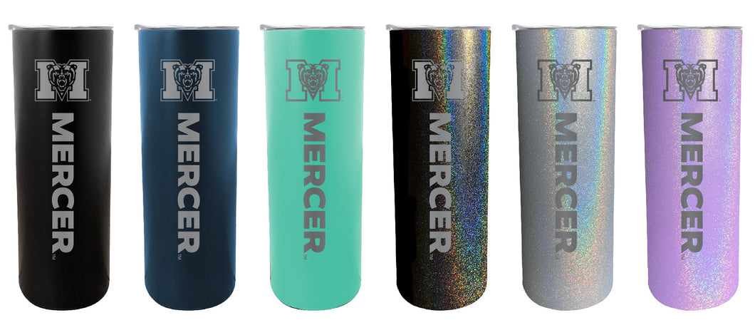 Mercer University NCAA Laser-Engraved Tumbler - 16oz Stainless Steel Insulated Mug