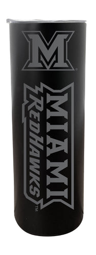 Miami University of Ohio NCAA Laser-Engraved Tumbler - 16oz Stainless Steel Insulated Mug