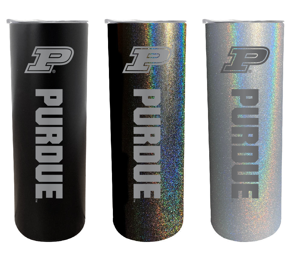 Purdue Boilermakers NCAA Laser-Engraved Tumbler - 16oz Stainless Steel Insulated Mug