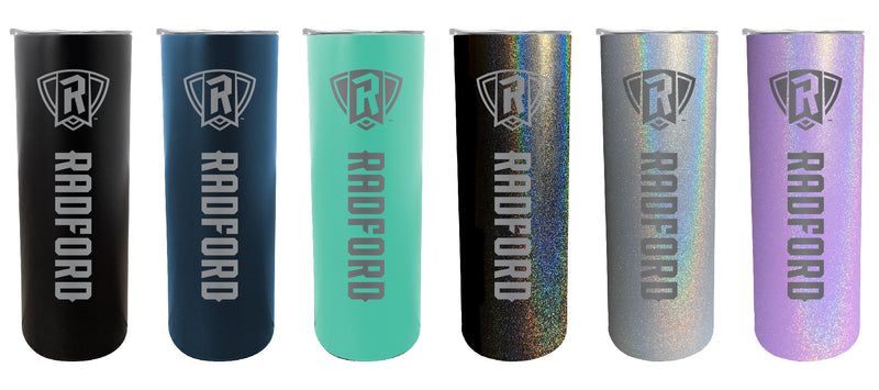 Radford University Highlanders NCAA Laser-Engraved Tumbler - 16oz Stainless Steel Insulated Mug
