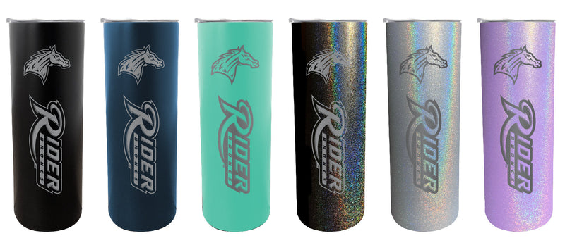 Rider University Broncs NCAA Laser-Engraved Tumbler - 16oz Stainless Steel Insulated Mug