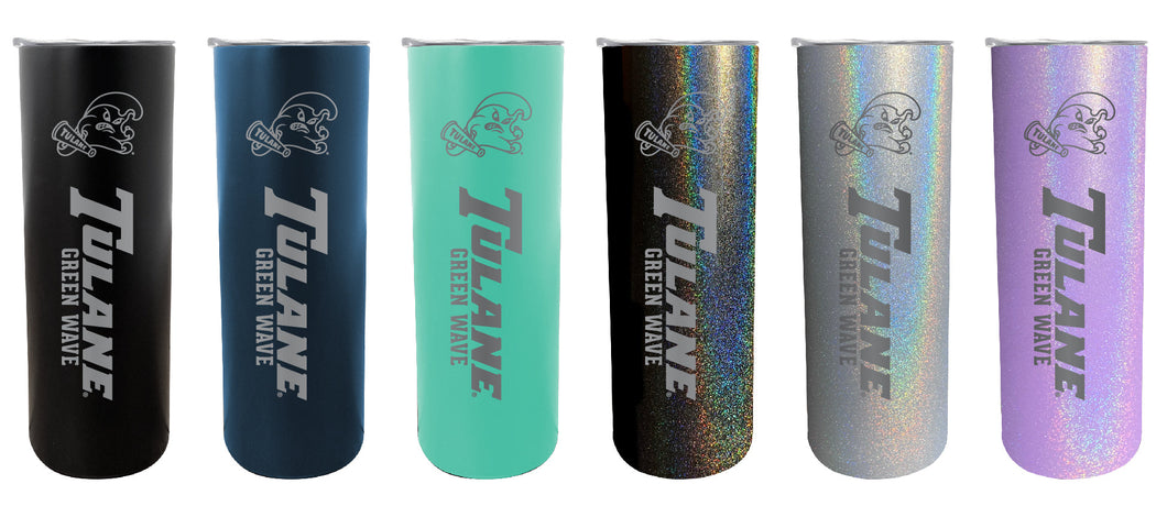 Tulane University Green Wave NCAA Laser-Engraved Tumbler - 16oz Stainless Steel Insulated Mug