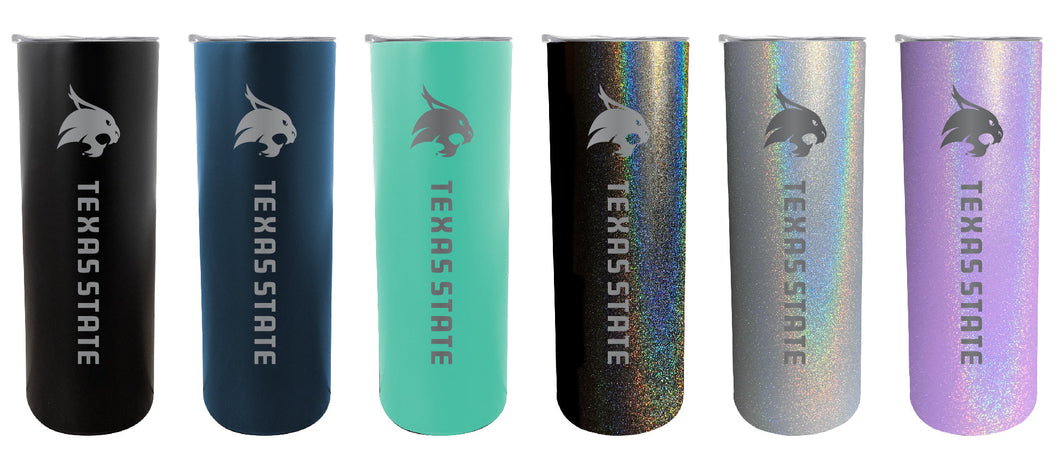 Texas State Bobcats NCAA Laser-Engraved Tumbler - 16oz Stainless Steel Insulated Mug