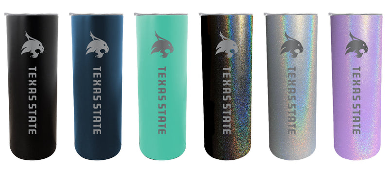 Texas State Bobcats NCAA Laser-Engraved Tumbler - 16oz Stainless Steel Insulated Mug