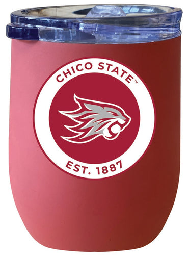 California State University, Chico 12 oz Insulated Wine Stainless Steel Tumbler Coral Officially Licensed Collegiate Product Coral