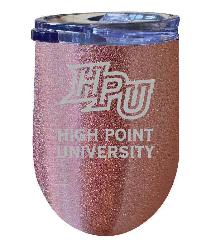 High Point University 12oz Laser Etched Insulated Wine Stainless Steel Tumbler