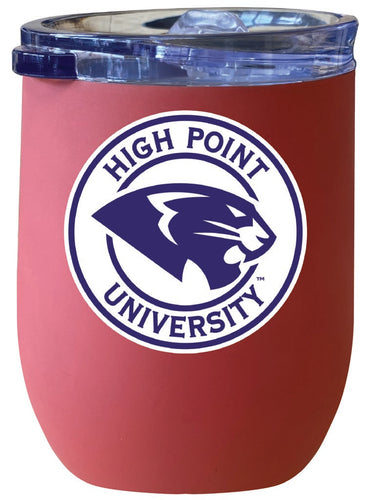 High Point University 12 oz Insulated Wine Stainless Steel Tumbler Coral Officially Licensed Collegiate Product Coral
