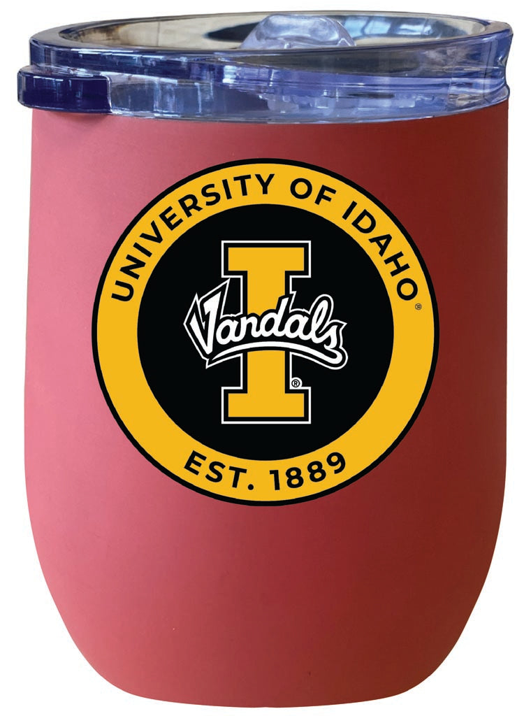 Idaho Vandals 12 oz Insulated Wine Stainless Steel Tumbler Coral Officially Licensed Collegiate Product Coral