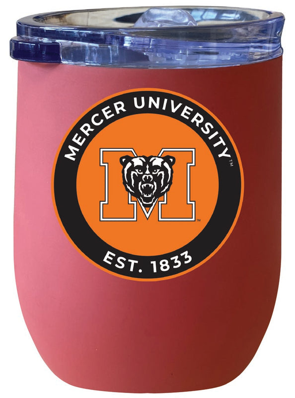 Mercer University 12 oz Insulated Wine Stainless Steel Tumbler Coral Officially Licensed Collegiate Product Coral