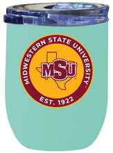 Load image into Gallery viewer, Midwestern State University Mustangs 12 oz Insulated Wine Stainless Steel Tumbler  Officially Licensed Collegiate Product
