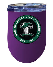 Load image into Gallery viewer, Northeastern State University Riverhawks 12 oz Insulated Wine Stainless Steel Tumbler  Officially Licensed Collegiate Product
