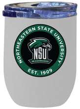 Load image into Gallery viewer, Northeastern State University Riverhawks 12 oz Insulated Wine Stainless Steel Tumbler White Officially Licensed Collegiate Product White
