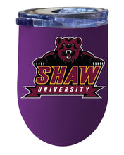 Load image into Gallery viewer, Shaw University Bears 12 oz Insulated Wine Stainless Steel Tumbler  Officially Licensed Collegiate Product
