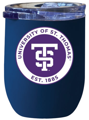 University of St. Thomas 12 oz Insulated Wine Stainless Steel Tumbler Navy Officially Licensed Collegiate Product Navy