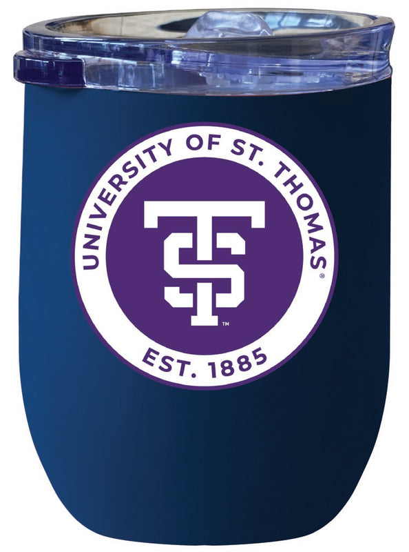 University of St. Thomas 12 oz Insulated Wine Stainless Steel Tumbler Navy Officially Licensed Collegiate Product Navy