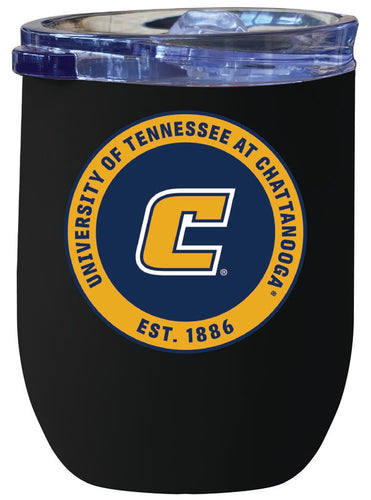 University of Tennessee at Chattanooga 12 oz Insulated Wine Stainless Steel Tumbler Black Officially Licensed Collegiate Product Black