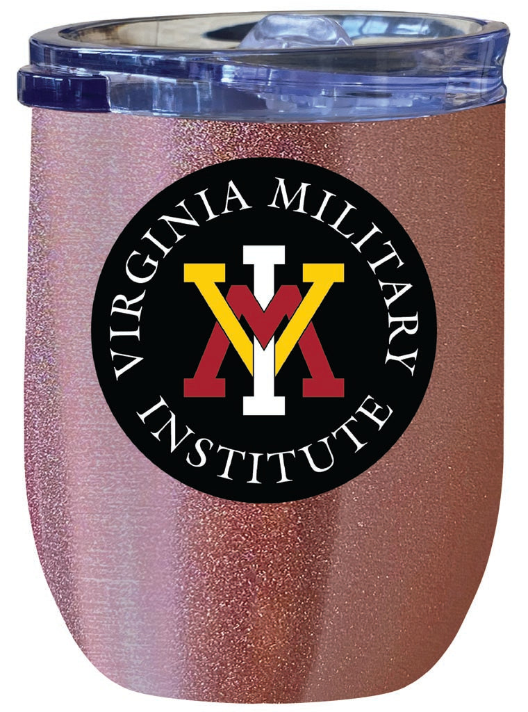 VMI Keydets 12 oz Insulated Wine Stainless Steel Tumbler Rose Gold Officially Licensed Collegiate Product Rose Gold