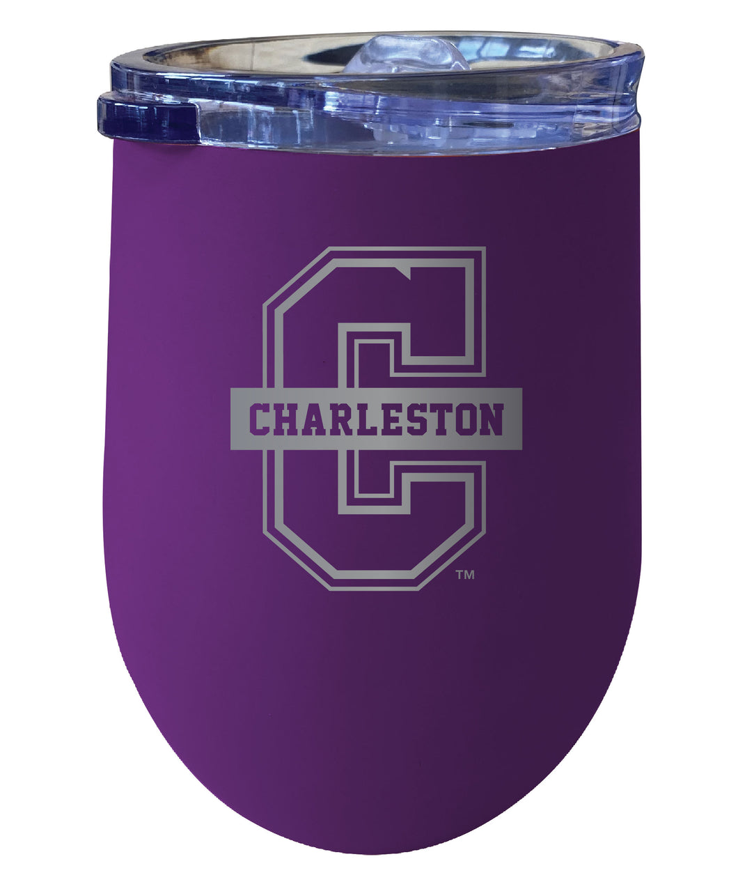College of Charleston 12oz Laser Etched Insulated Wine Stainless Steel Tumbler