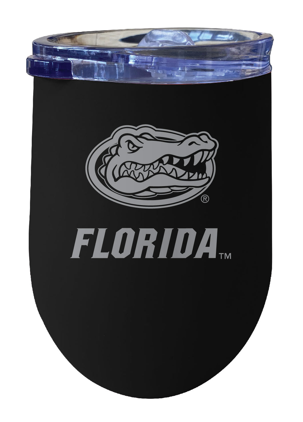 Florida Gators 12 oz Engraved Insulated Wine Stainless Steel Tumbler Navy Officially Licensed Collegiate Product