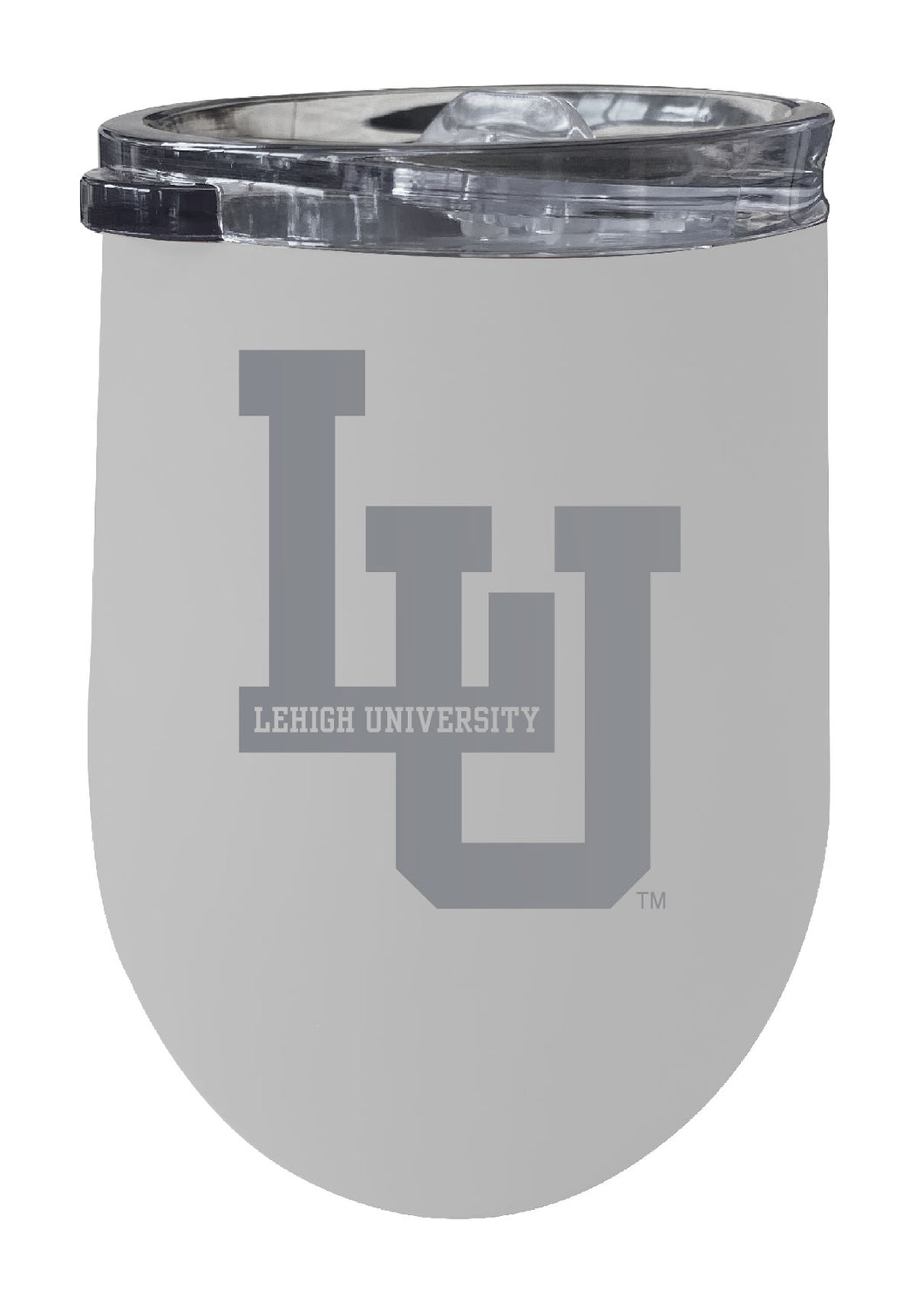 Lehigh University Mountain Hawks 12 oz Engraved Insulated Wine Stainless Steel Tumbler White Officially Licensed Collegiate Product