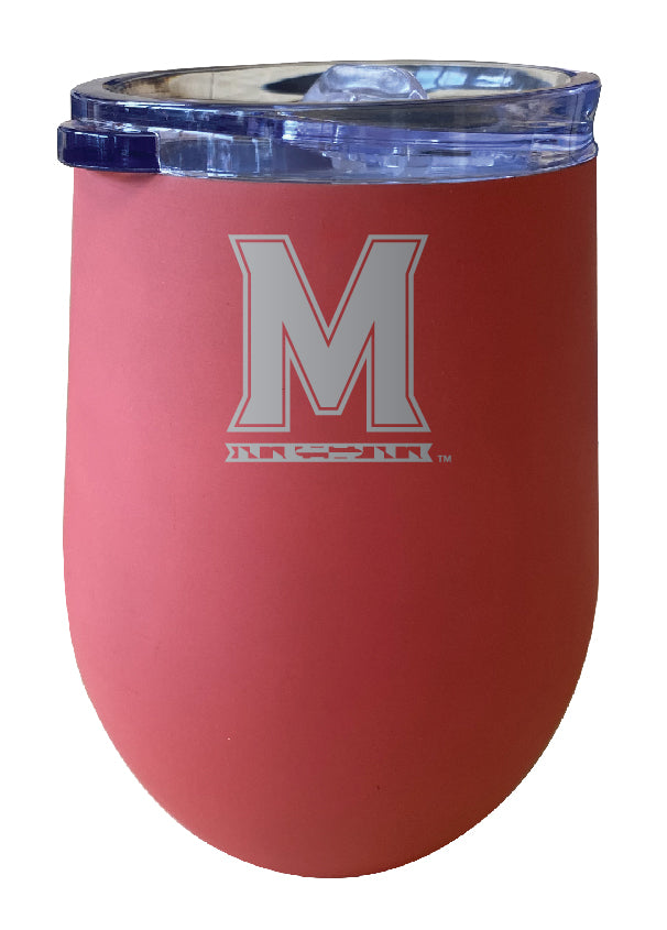 Maryland Terrapins NCAA Laser-Etched Wine Tumbler - 12oz  Stainless Steel Insulated Cup