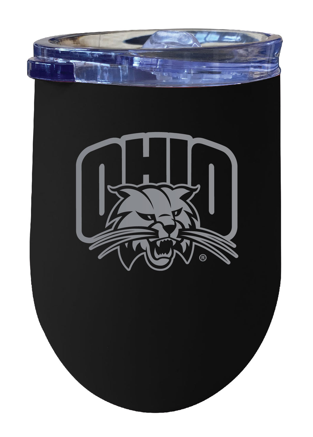 Ohio University 12 oz Engraved Insulated Wine Stainless Steel Tumbler Navy Officially Licensed Collegiate Product