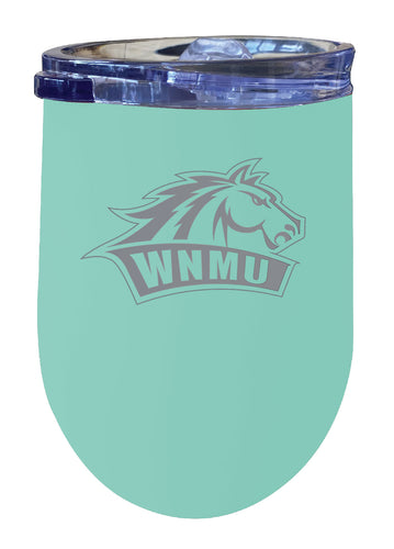 Western New Mexico University 12 oz Engraved Insulated Wine Stainless Steel Tumbler Seafoam Officially Licensed Collegiate Product