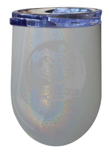 Breckenridge Colorado Souvenir 12 oz Engraved Insulated Wine Stainless Steel Tumbler Rainbow Glitter Gray Single Unit
