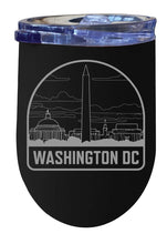 Load image into Gallery viewer, Washington DC Souvenir 12 oz Engraved Insulated Wine Stainless Steel Tumbler
