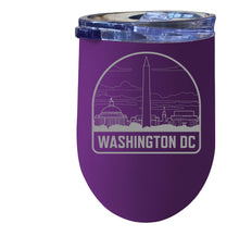Load image into Gallery viewer, Washington DC Souvenir 12 oz Engraved Insulated Wine Stainless Steel Tumbler
