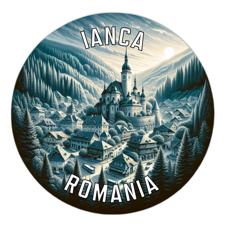 Ianca Romania Souvenir Die Cut Flat Magnet 2-Inch