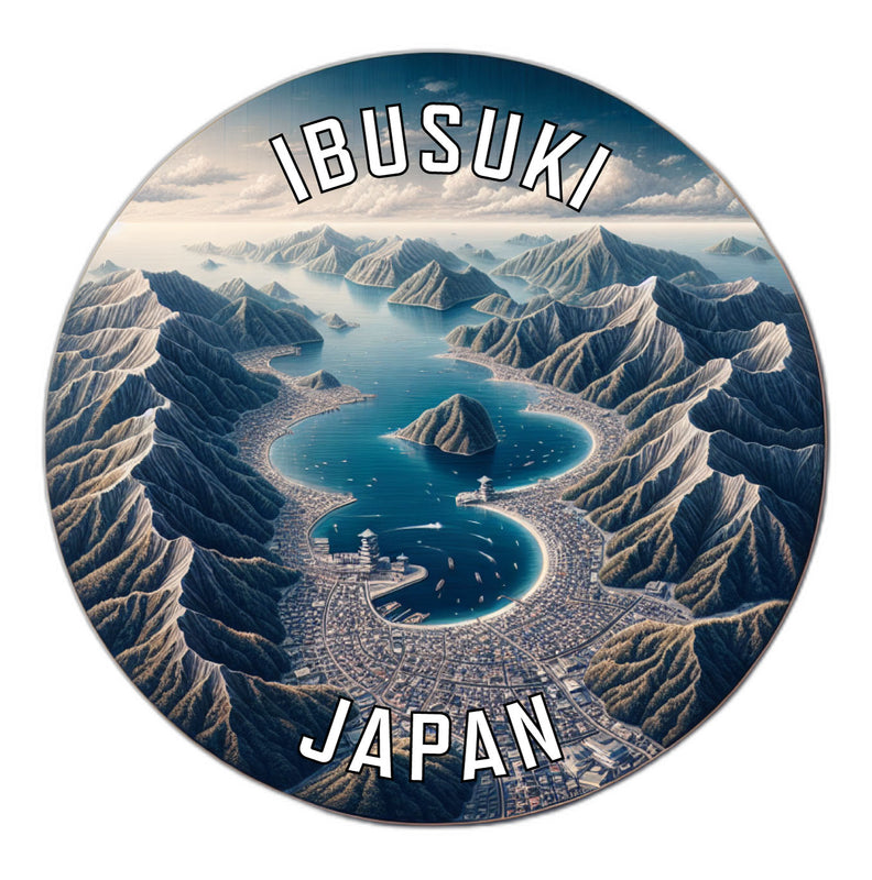 Ibusuki Japan Souvenir Die Cut Flat Magnet 2-Inch