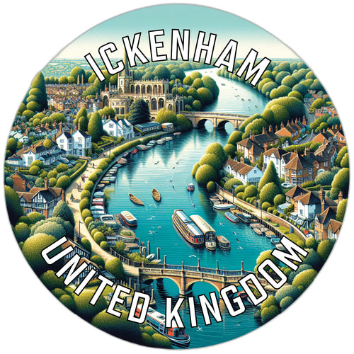 Ickenham United Kingdom Souvenir Die Cut Flat Magnet 2-Inch
