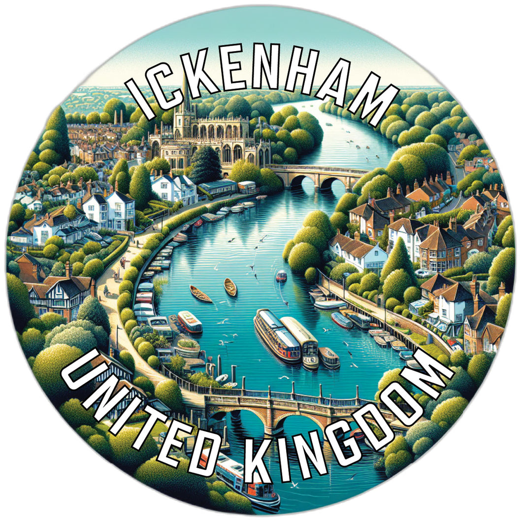 Ickenham United Kingdom Souvenir Die Cut Flat Magnet 2-Inch