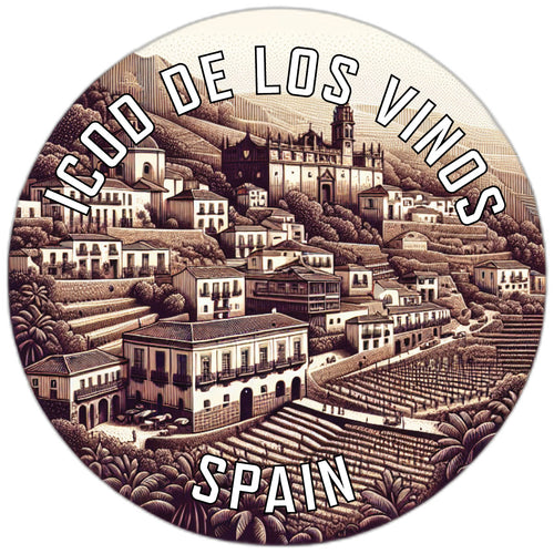 Icod de los Vinos Spain Souvenir Die Cut Flat Magnet 2-Inch
