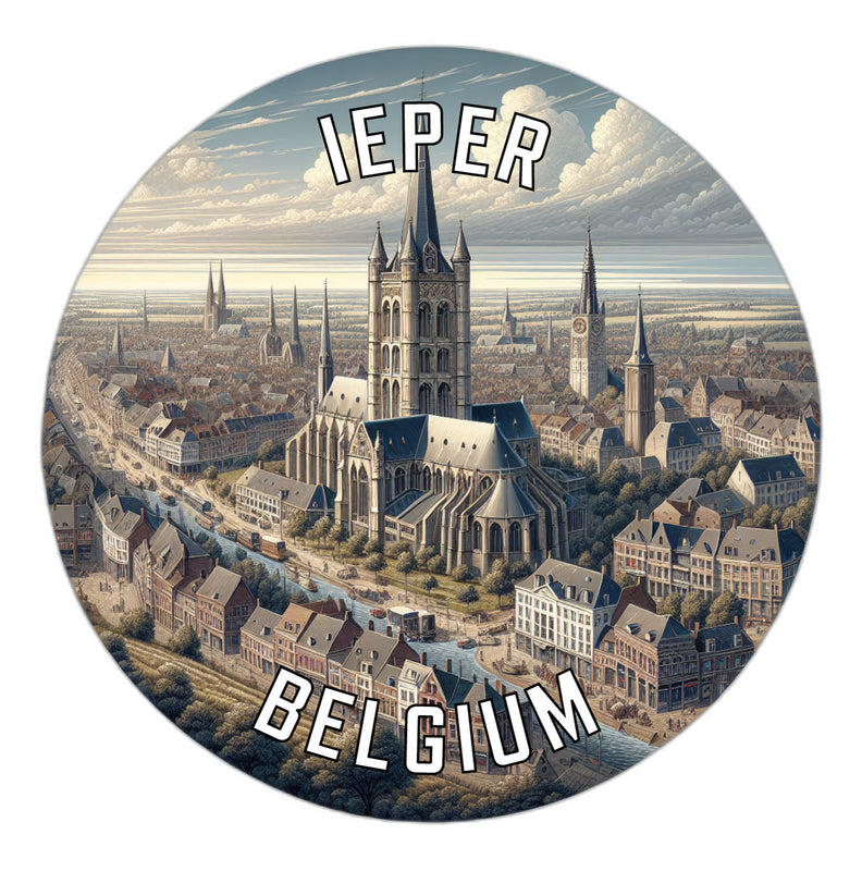 Ieper Belgium Souvenir Vinyl Decal Sticker 6-Inch