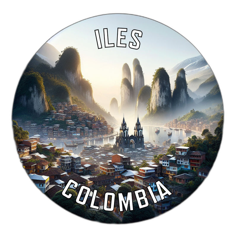 Iles Colombia Souvenir Vinyl Decal Sticker 2-Inch