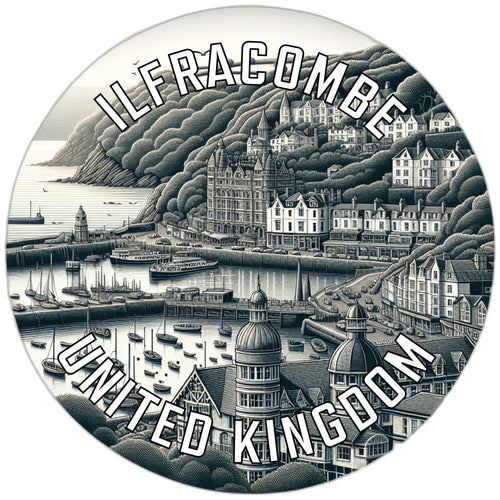 Ilfracombe United Kingdom Souvenir Die Cut Flat Magnet 6-Inch