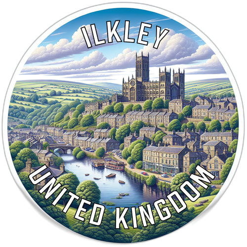 Ilkley United Kingdom Souvenir Die Cut Flat Magnet 2-Inch