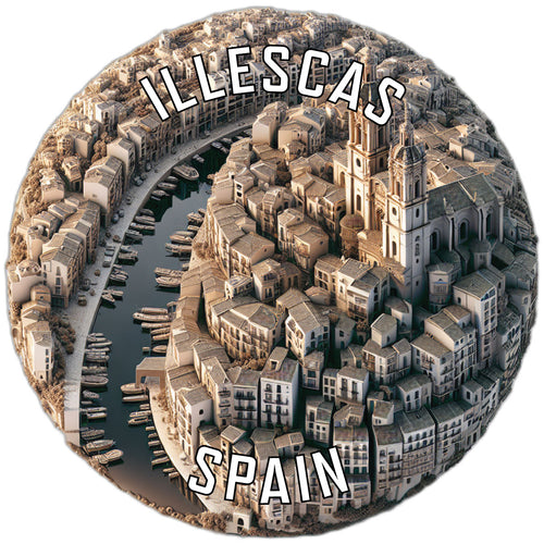 Illescas Spain Souvenir Die Cut Flat Magnet 2-Inch